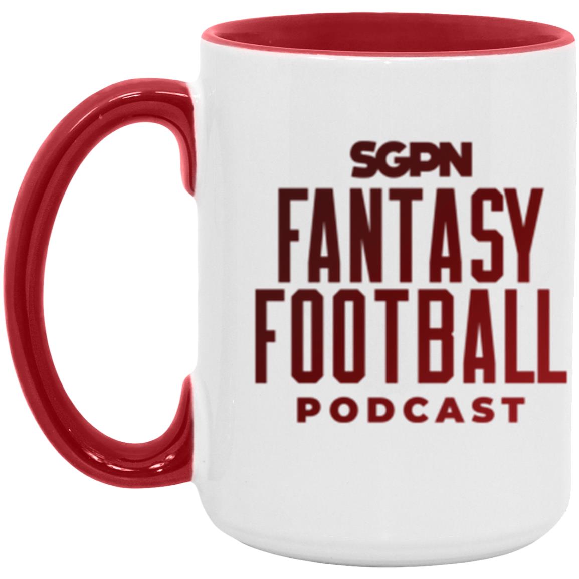 Fantasy Football Podcast 15 oz. Accent Mug