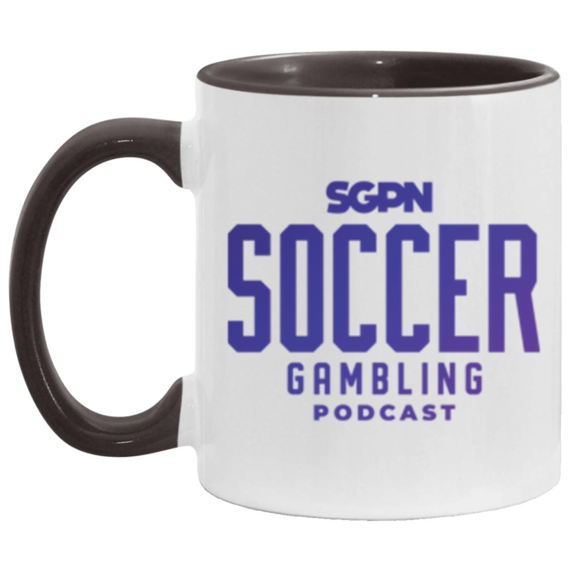Soccer Gambling Podcast 11 oz. Accent Mug