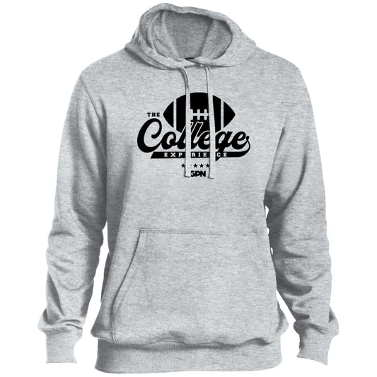 The College Experience Football Pullover Hoodie (Black Logo)