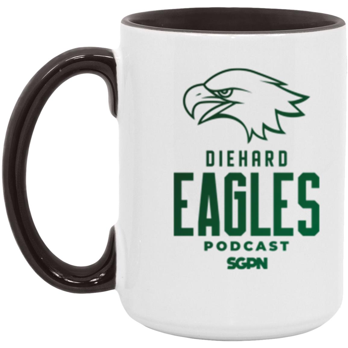 Diehard Eagles 15 oz. Accent Mug