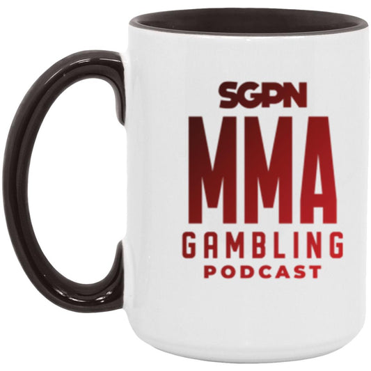 MMA Gambling Podcast 15 oz. Accent Mug