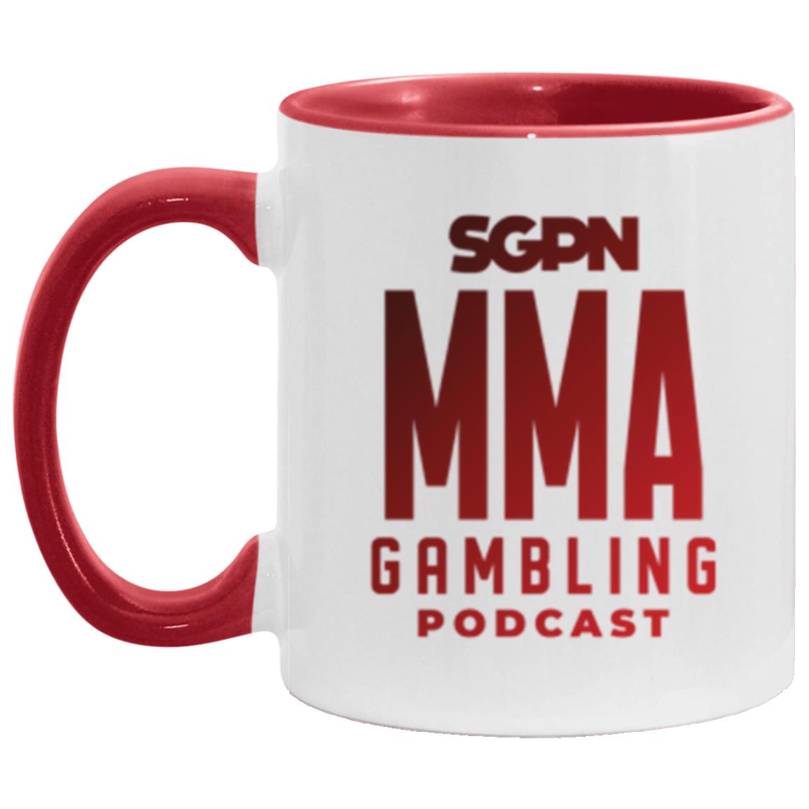 MMA Gambling Podcast 11 oz. Accent Mug