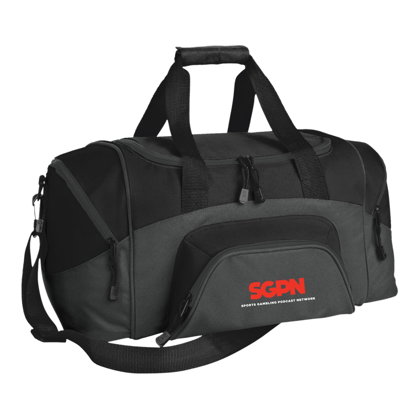SGPN - Small Colorblock Sport Duffel Bag (Red/White Logo)