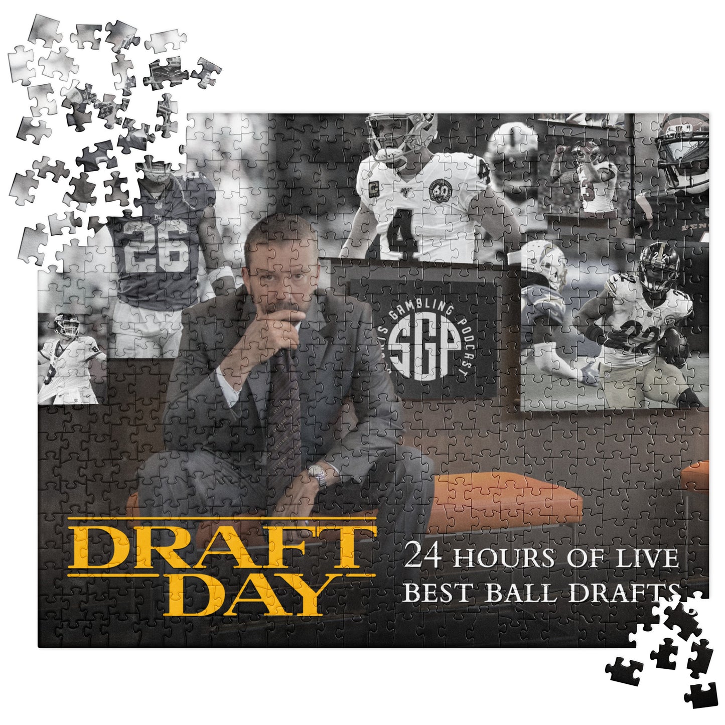Draft Day 2: 24 Hours of Live Best Ball Drafts - Jigsaw puzzle (520 pcs)