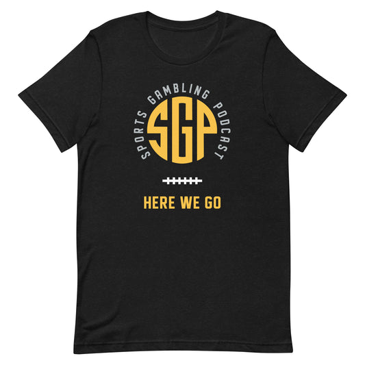 SGP - Here We Go - Sunday edition - Heather Black Unisex t-shirt