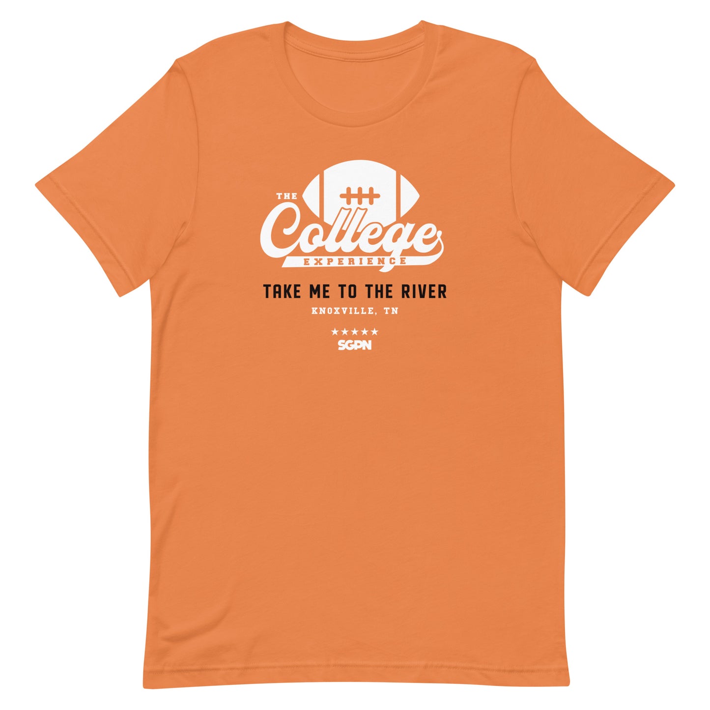 The College Football Experience - Knoxville special edition: TAKE ME TO THE RIVER - Burnt Orange Short sleeve t-shirt