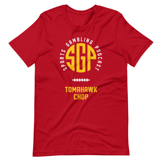 SGP - Tomahawk Chop - Sunday edition - Red Unisex t-shirt