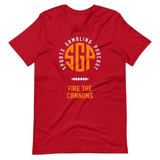 SGP - Fire the Cannons - Sunday edition - Red Unisex t-shirt