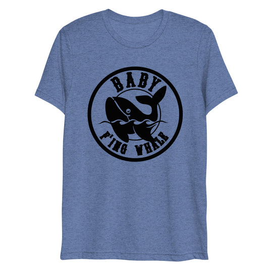 Baby F'ing Whale Short sleeve t-shirt (Black Logo)