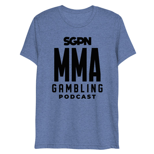 MMA Gambling Podcast Short sleeve t-shirt (Black Logo)