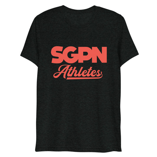 SGPN Athletes Short sleeve t-shirt (Red Logo)