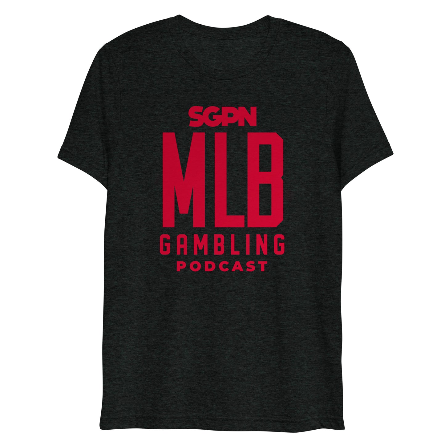 MLB Gambling Podcast Short sleeve t-shirt (Red Logo)
