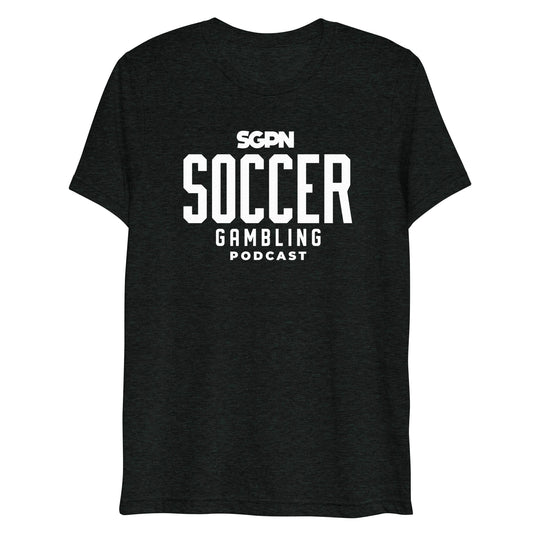 Soccer Gambling Podcast Short sleeve t-shirt (White Logo)