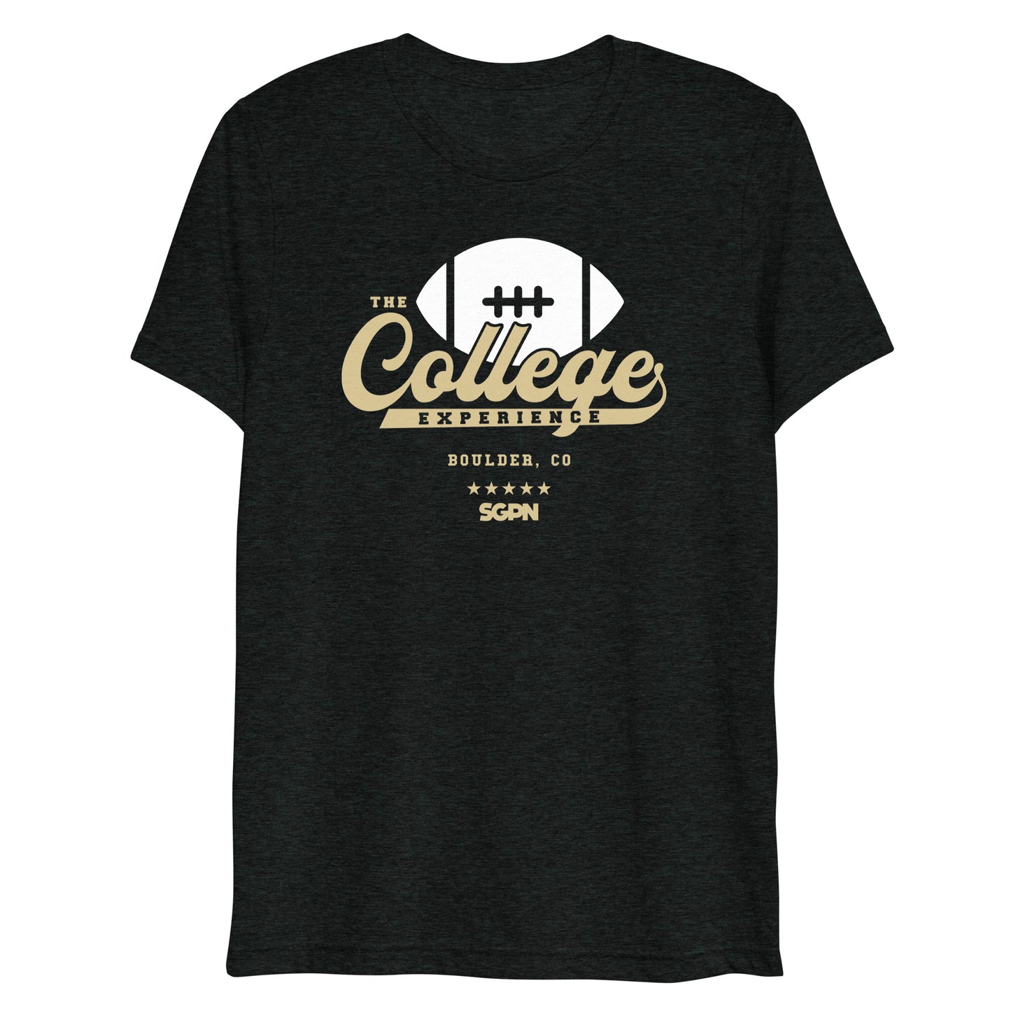 The College Football Experience - Boulder edition - Charcoal Black Short sleeve t-shirt