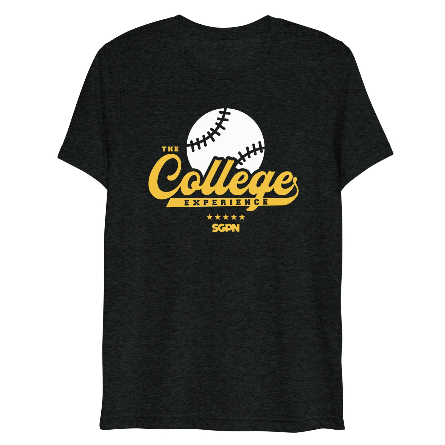The College Experience Baseball Short sleeve t-shirt (Color Logo)