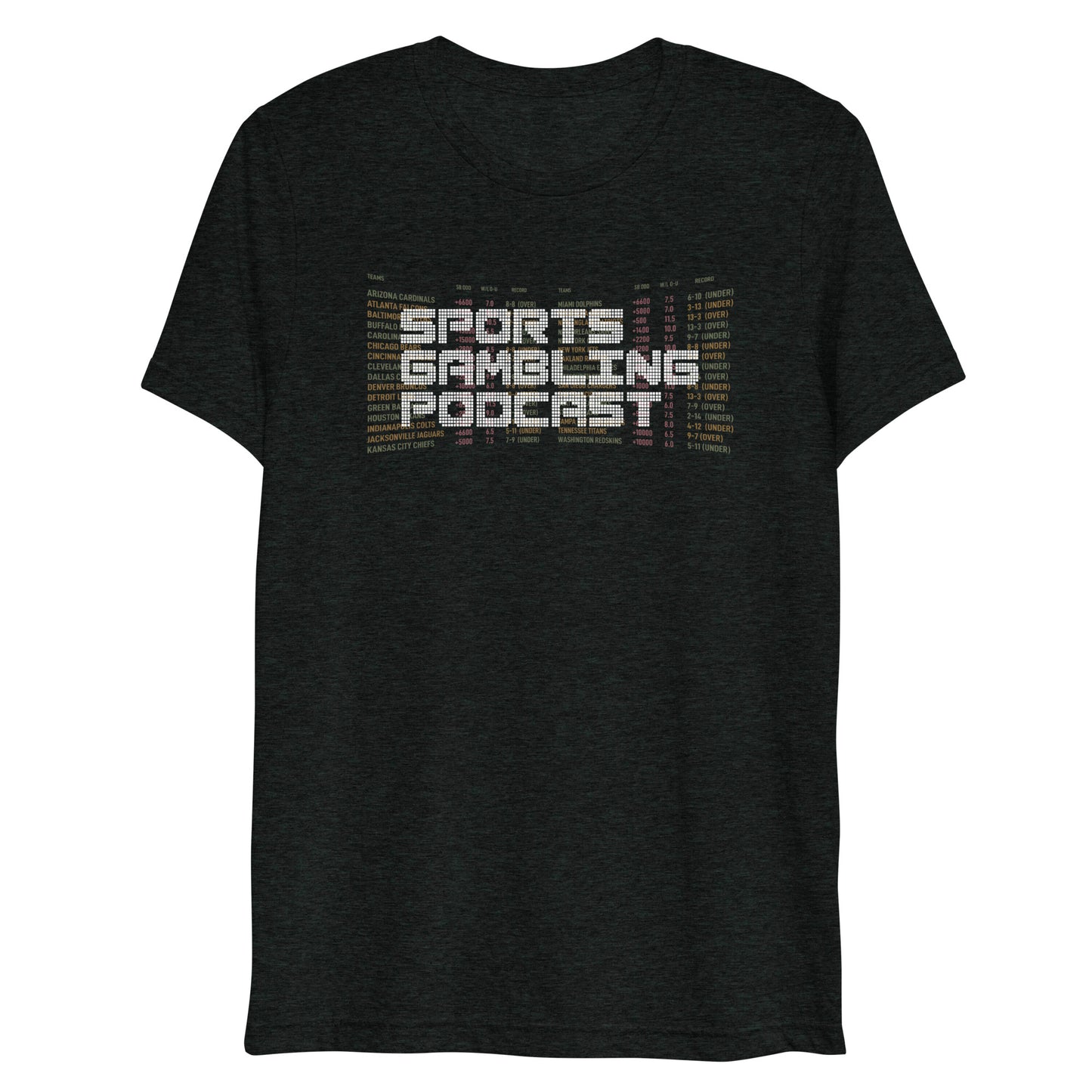 Sports Gambling Podcast Throwback Logo - Short sleeve t-shirt