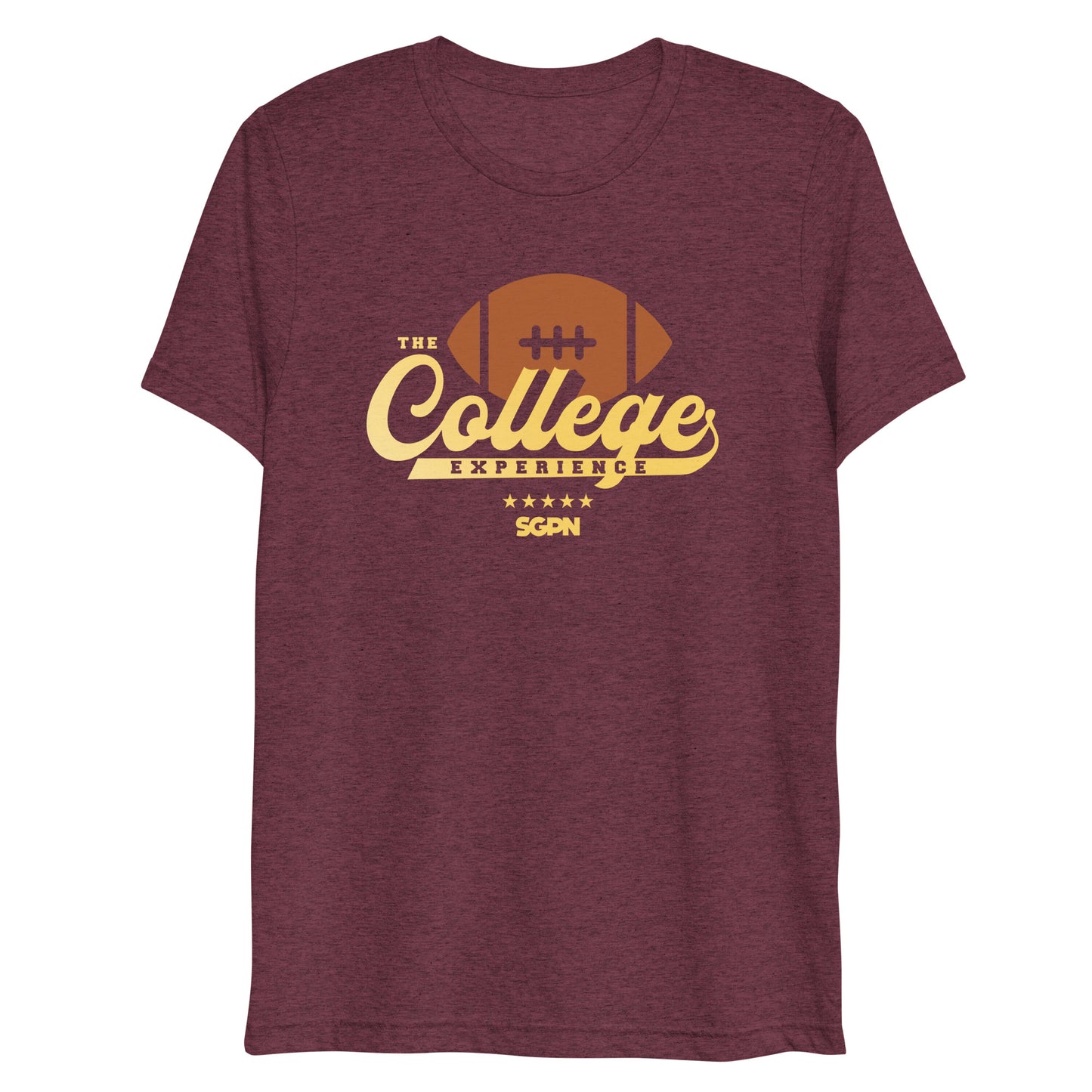 The College Experience Football Short sleeve t-shirt (Color Logo)