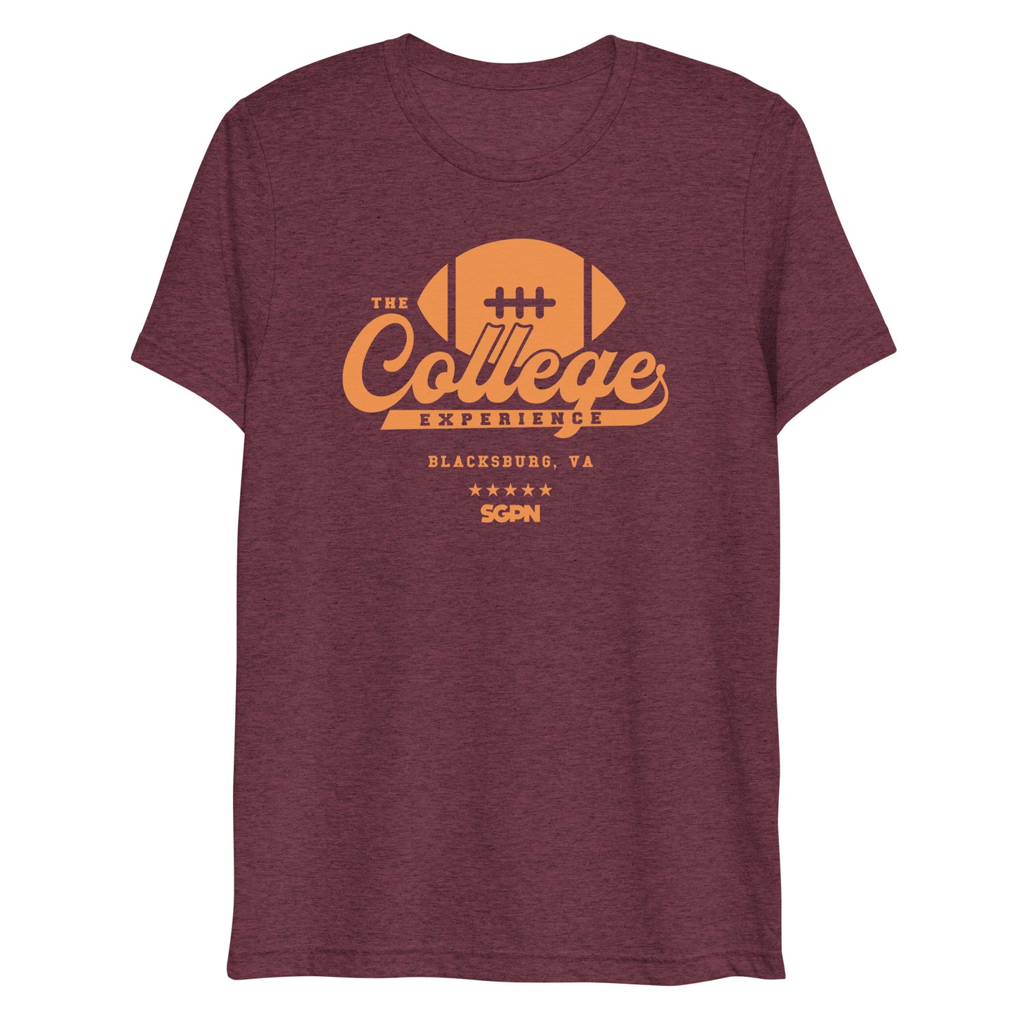 The College Football Experience - Blacksburg edition - Maroon Short sleeve t-shirt