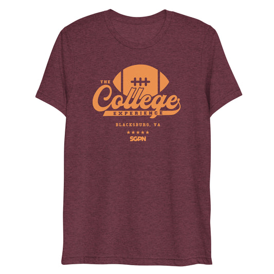 The College Football Experience - Blacksburg edition - Maroon Short sleeve t-shirt