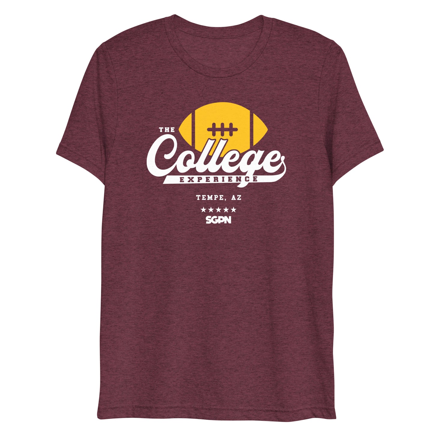 The College Football Experience - Tempe edition - Maroon Short sleeve t-shirt