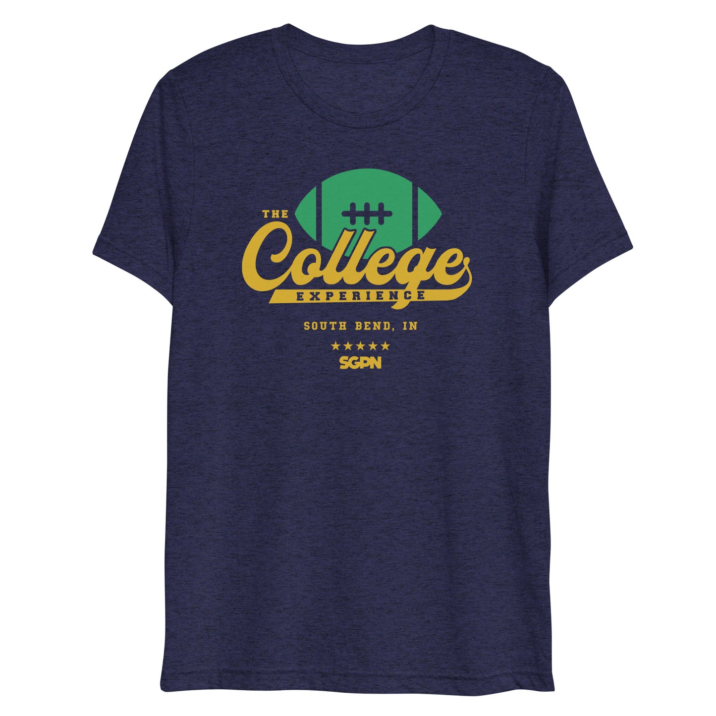 The College Football Experience - South Bend edition - Navy Short sleeve t-shirt