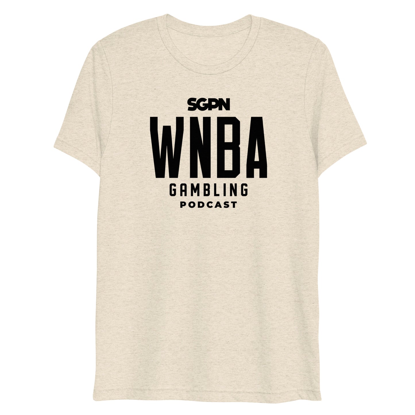 WNBA Gambling Podcast Short sleeve t-shirt (Black Logo)