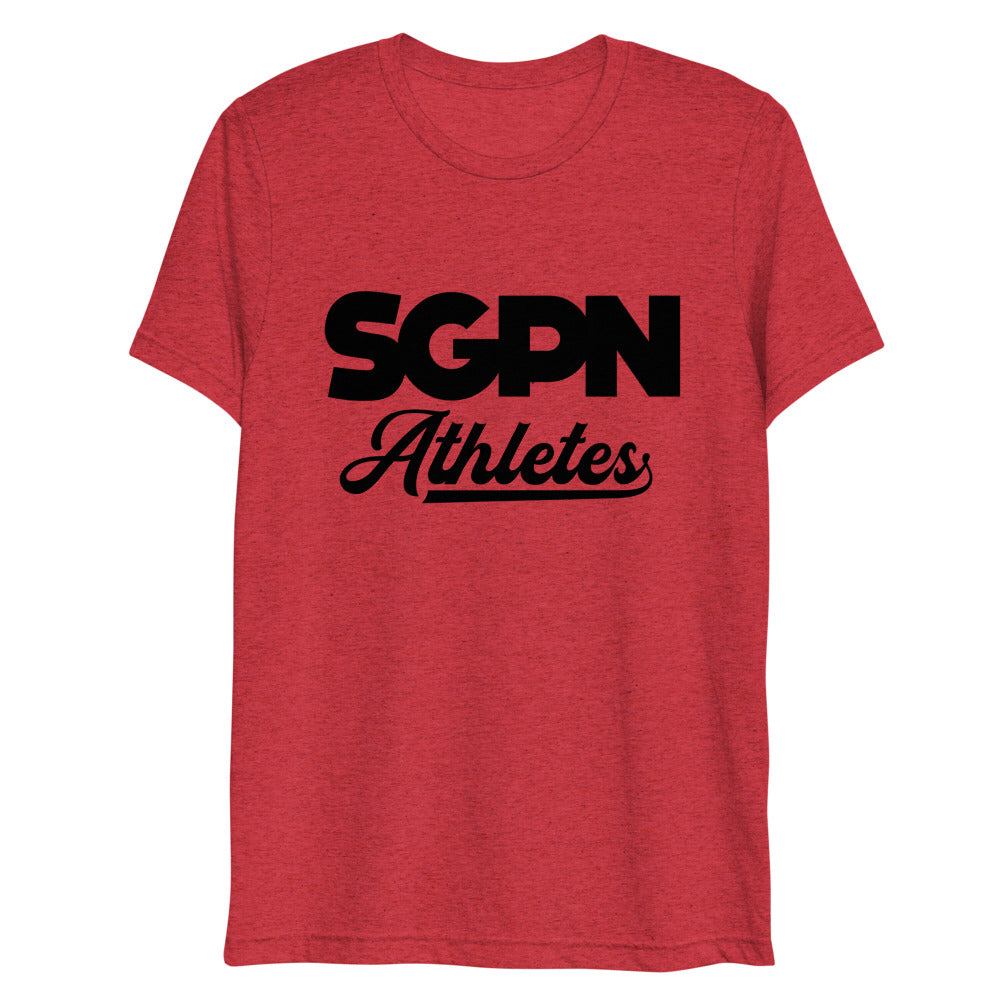 SGPN Athletes Short sleeve t-shirt (Black Logo)