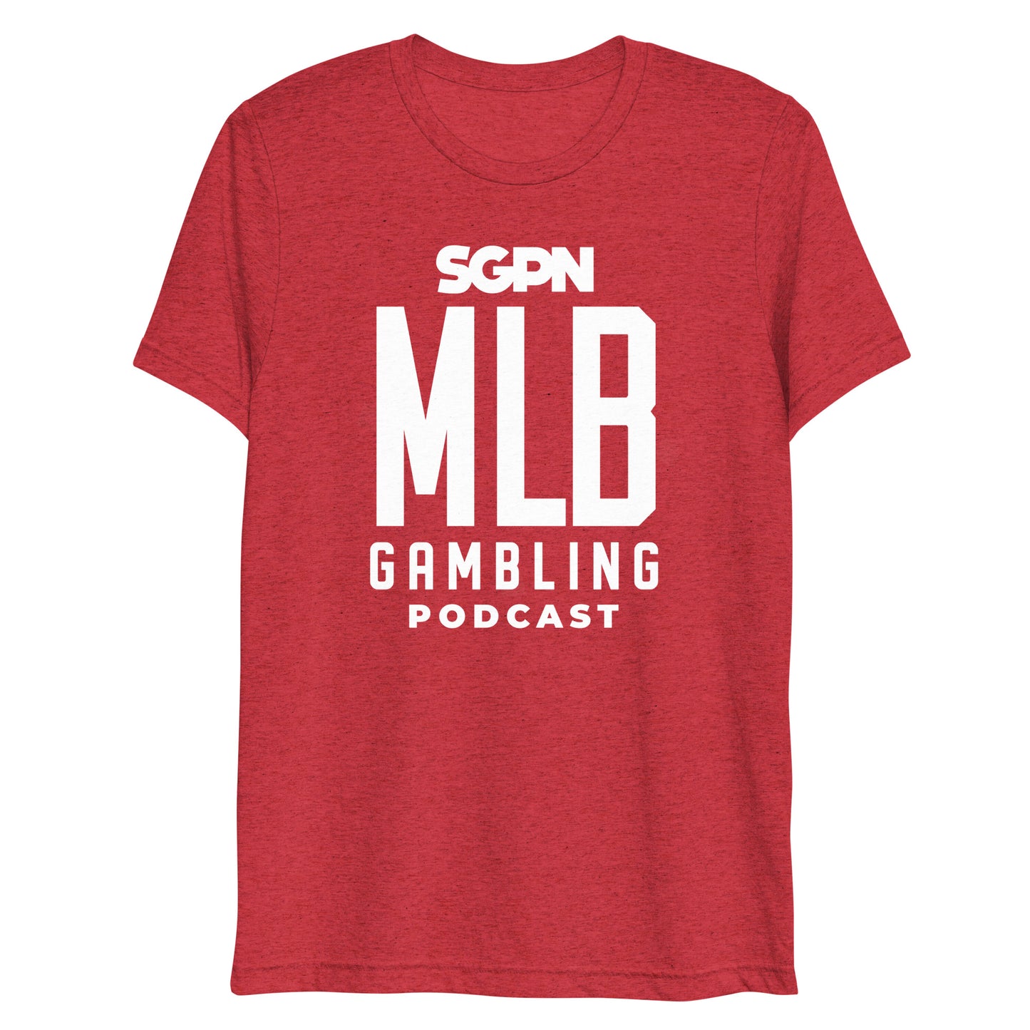 MLB Gambling Podcast Short sleeve t-shirt (White Logo)