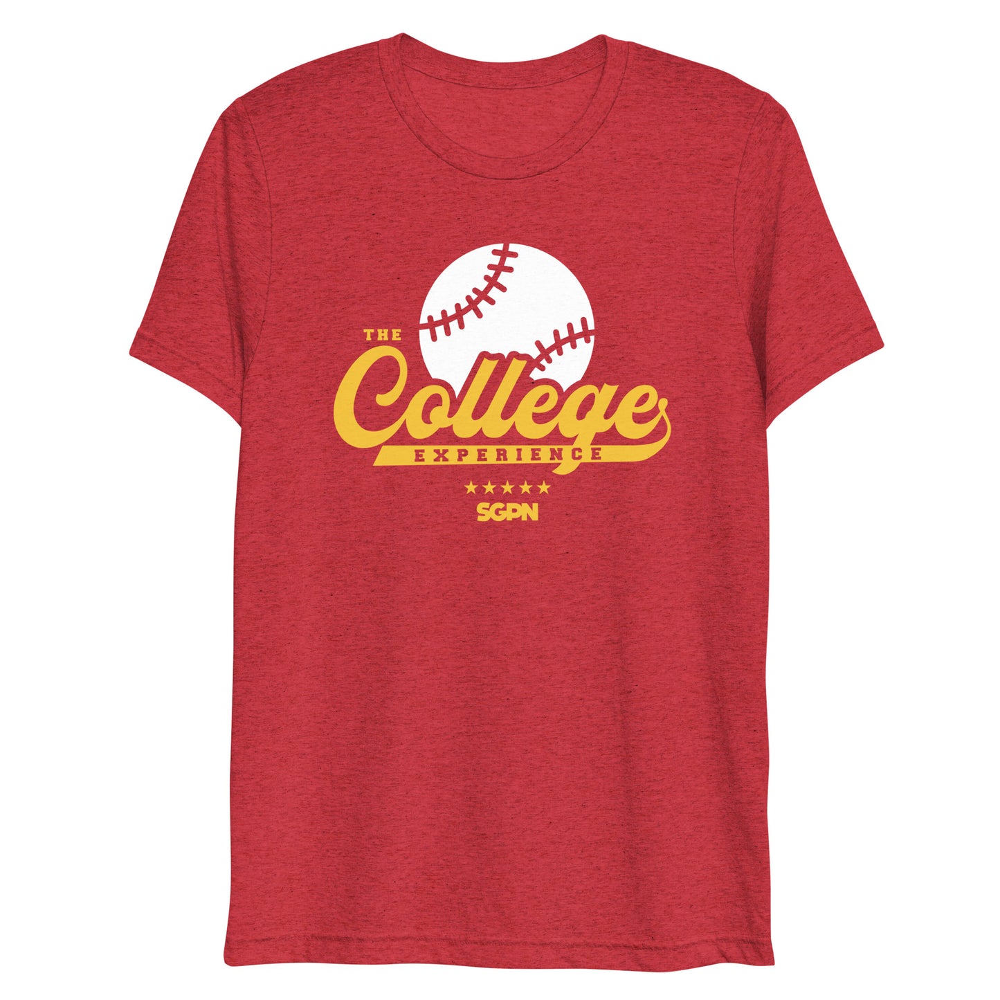 The College Experience Baseball Short sleeve t-shirt (Color Logo)