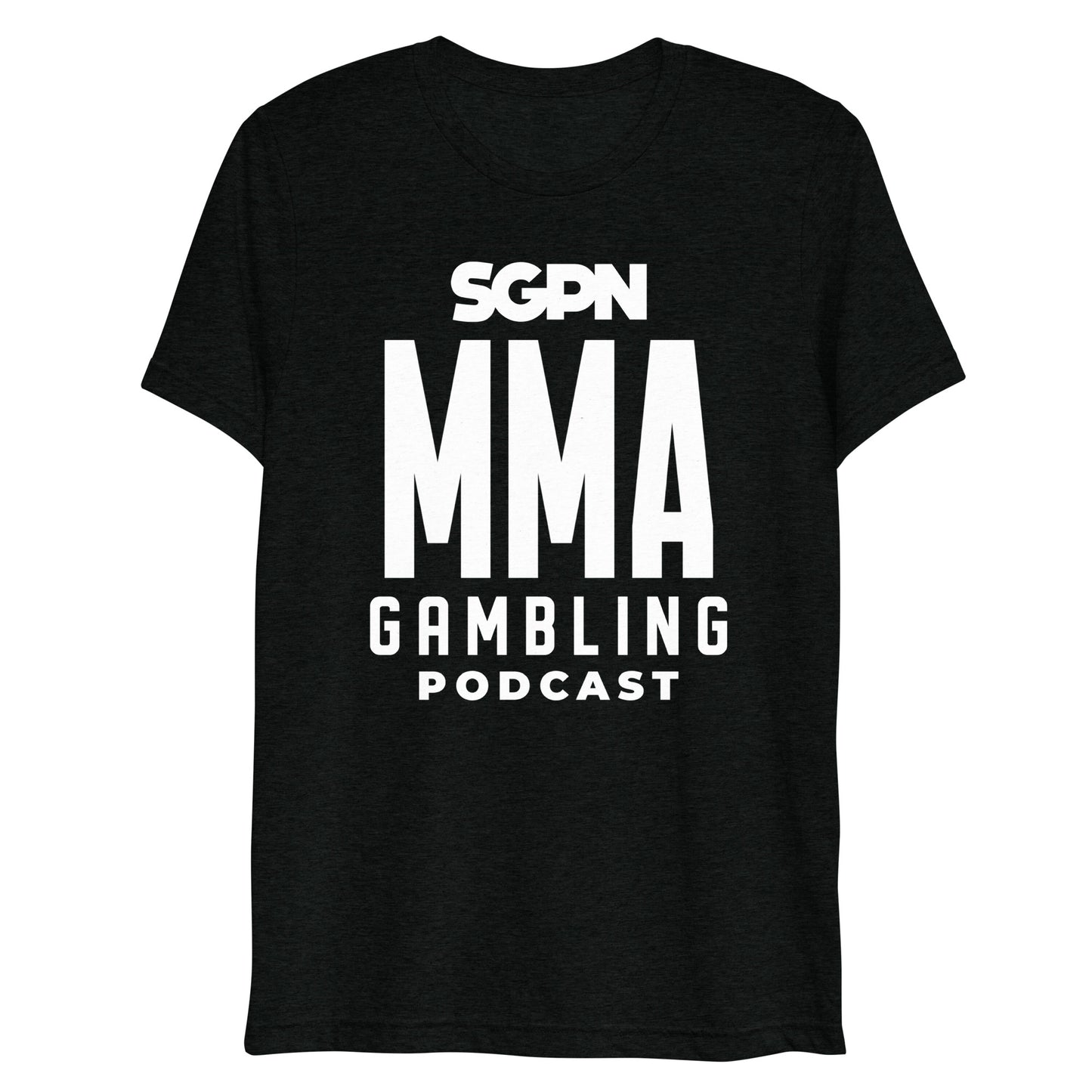 MMA Gambling Podcast Short sleeve t-shirt (White Logo)