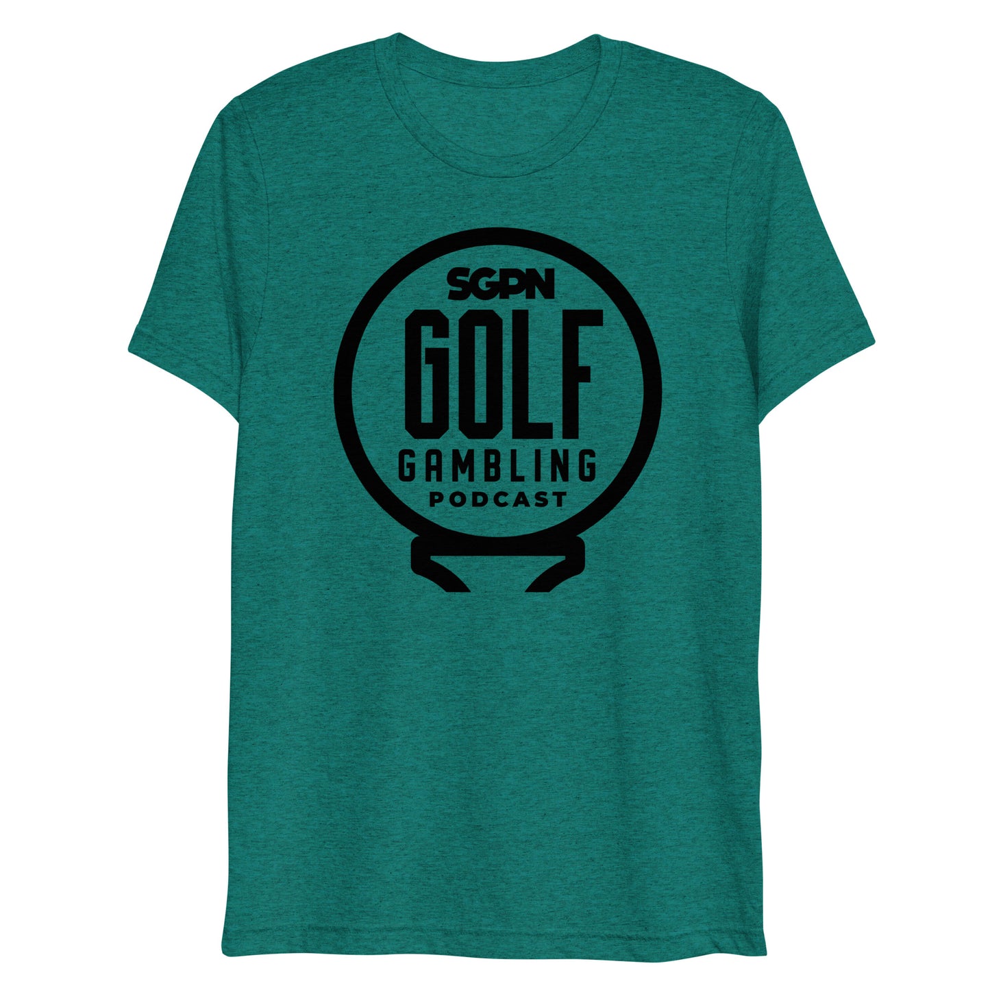 Golf Gambling Podcast Short sleeve t-shirt (Black Logo)