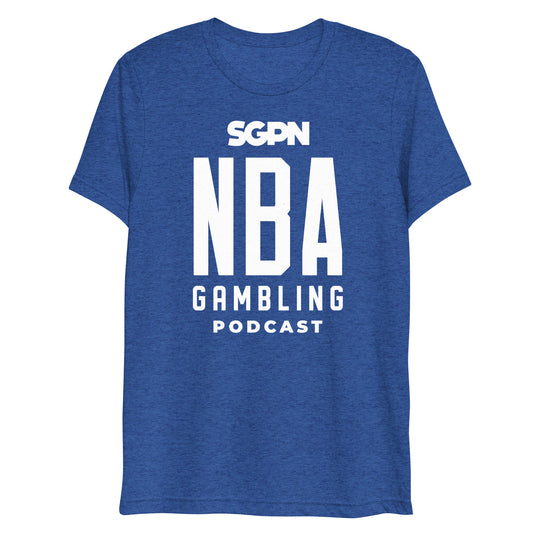 NBA Gambling Podcast Short sleeve t-shirt (White Logo)