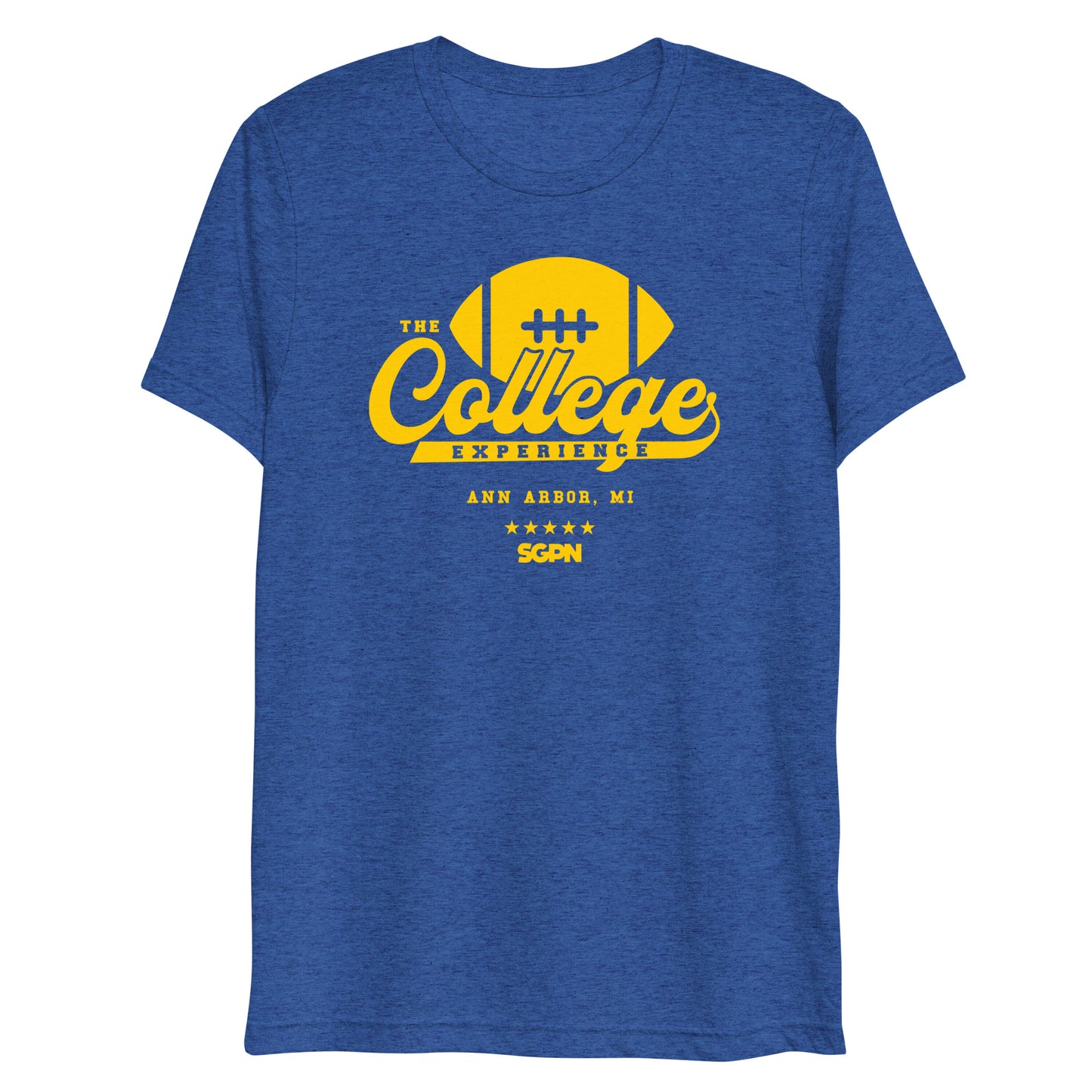 The College Football Experience - Ann Arbor edition - True Royal Short sleeve t-shirt