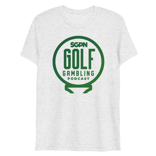 Golf Gambling Podcast Short sleeve t-shirt (Color Logo)