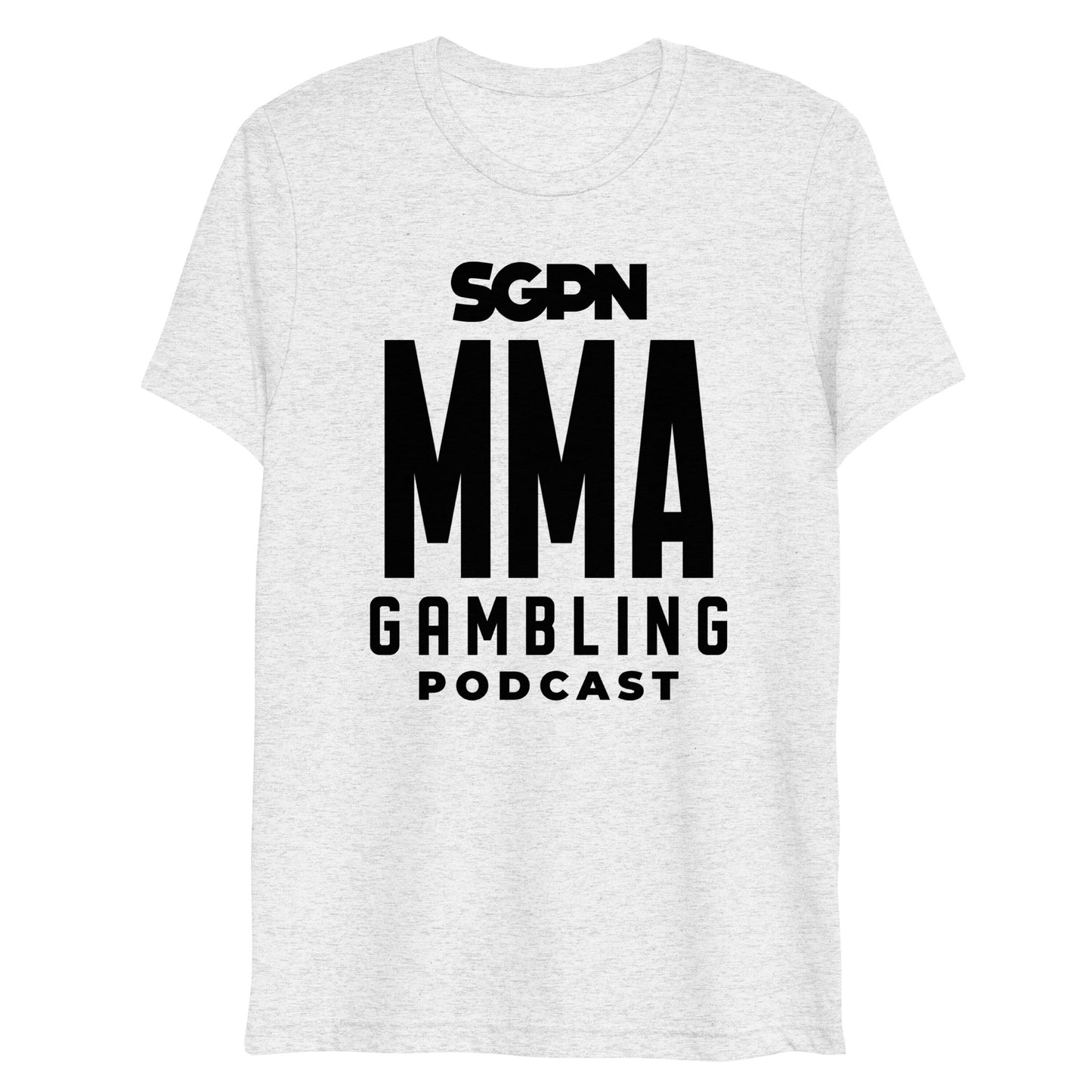 MMA Gambling Podcast Short sleeve t-shirt (Black Logo)