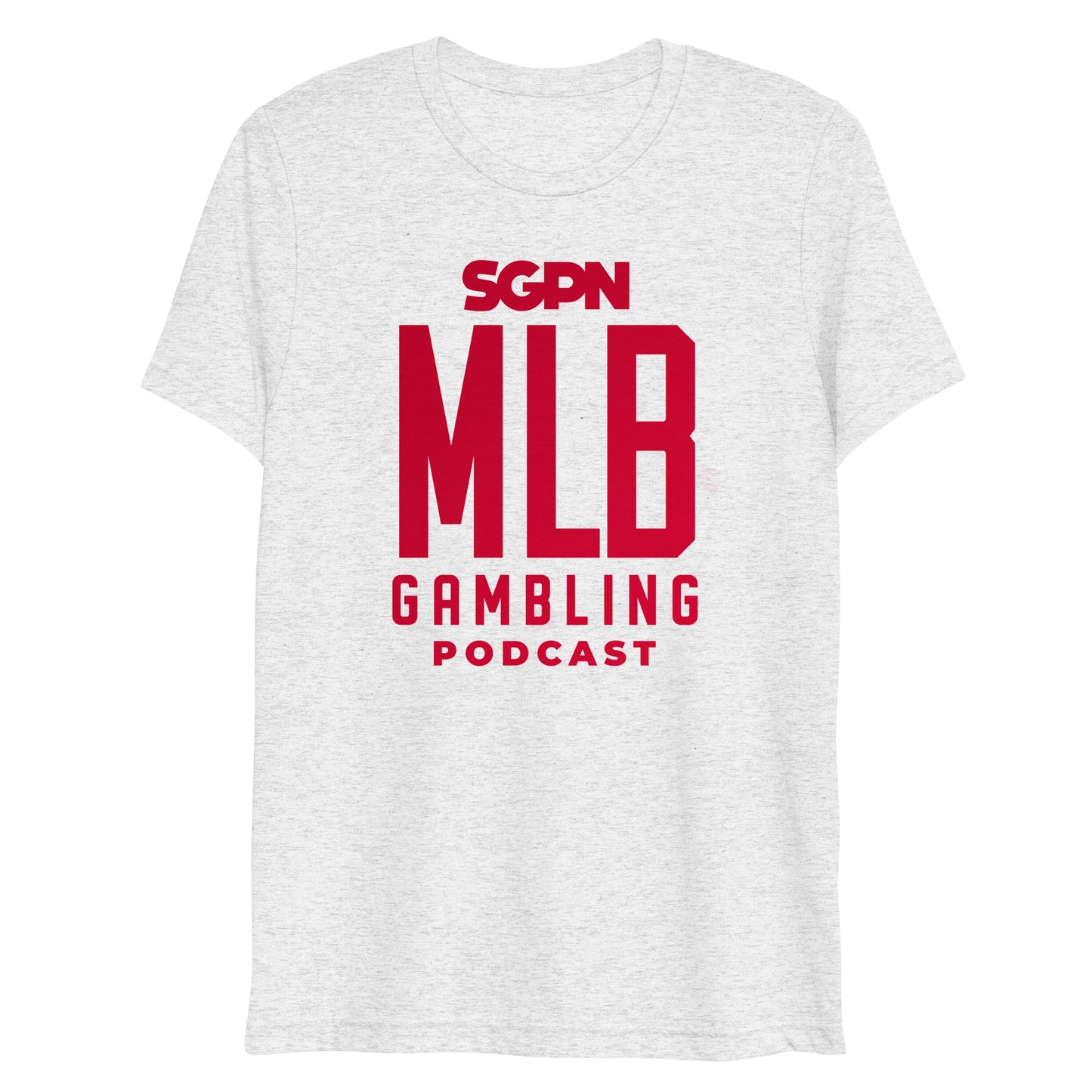 MLB Gambling Podcast Short sleeve t-shirt (Red Logo)