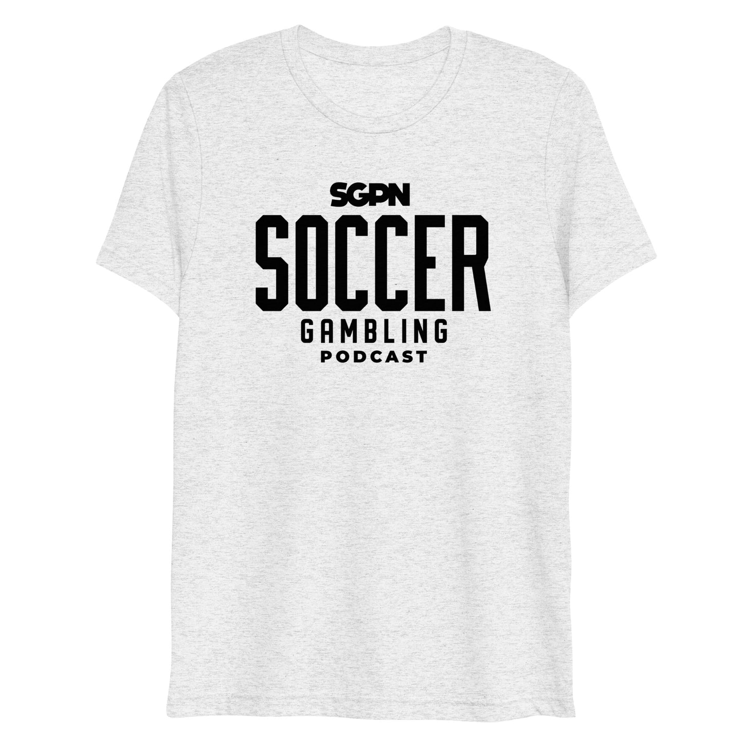 Soccer Gambling Podcast Short sleeve t-shirt (Black Logo)