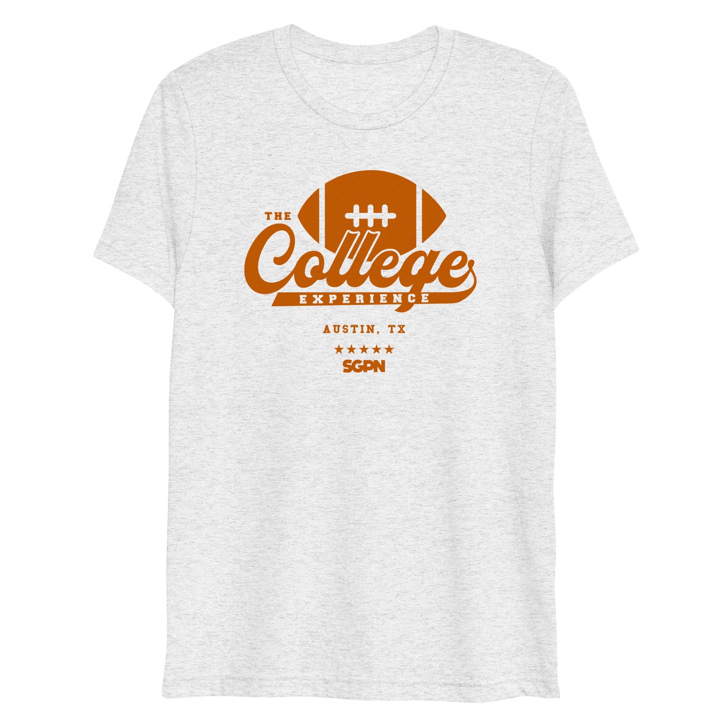 The College Football Experience - Austin edition - White Fleck Short sleeve t-shirt