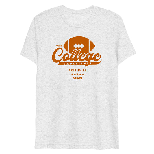 The College Football Experience - Austin edition - White Fleck Short sleeve t-shirt