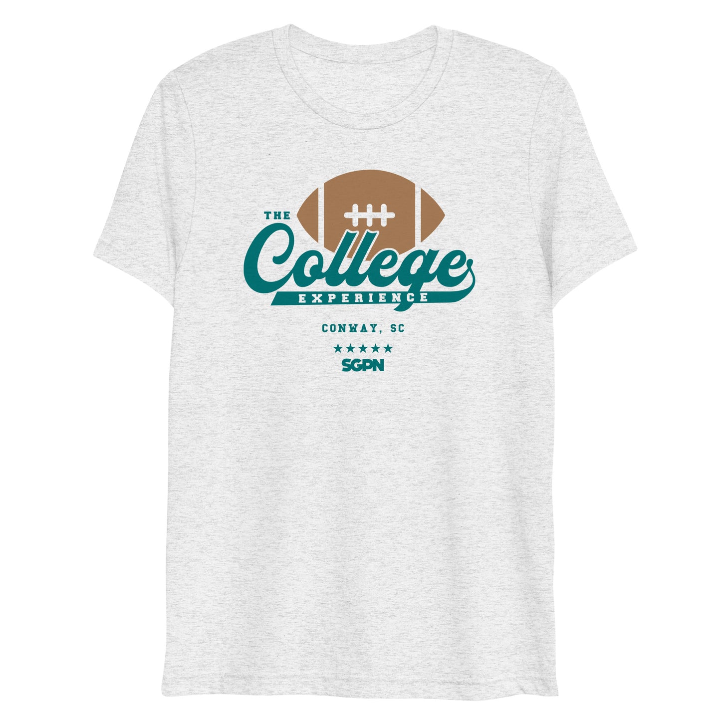 The College Football Experience - Conway edition - White Fleck Short sleeve t-shirt