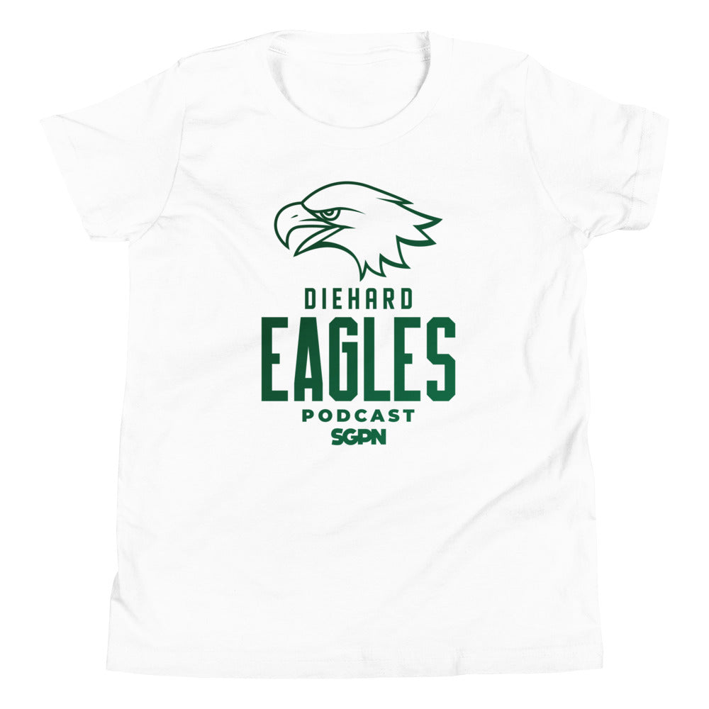 Diehard Eagles Podcast Youth Short Sleeve T-Shirt (Color Logo)